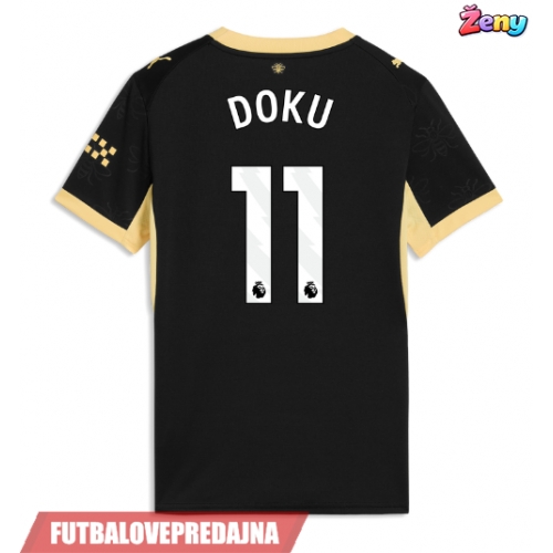 Lacne Ženy Futbalové dres Manchester City Jeremy Doku #11 2026-27 Krátky Rukáv - Preč